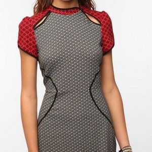 Silence and noise origami mandarin collar dress